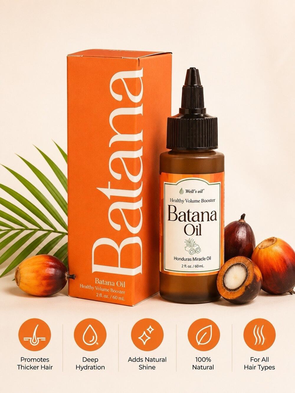 Batana Oil Healthy Volume Booster Hair & Scalp Treatment 2oz 60mL